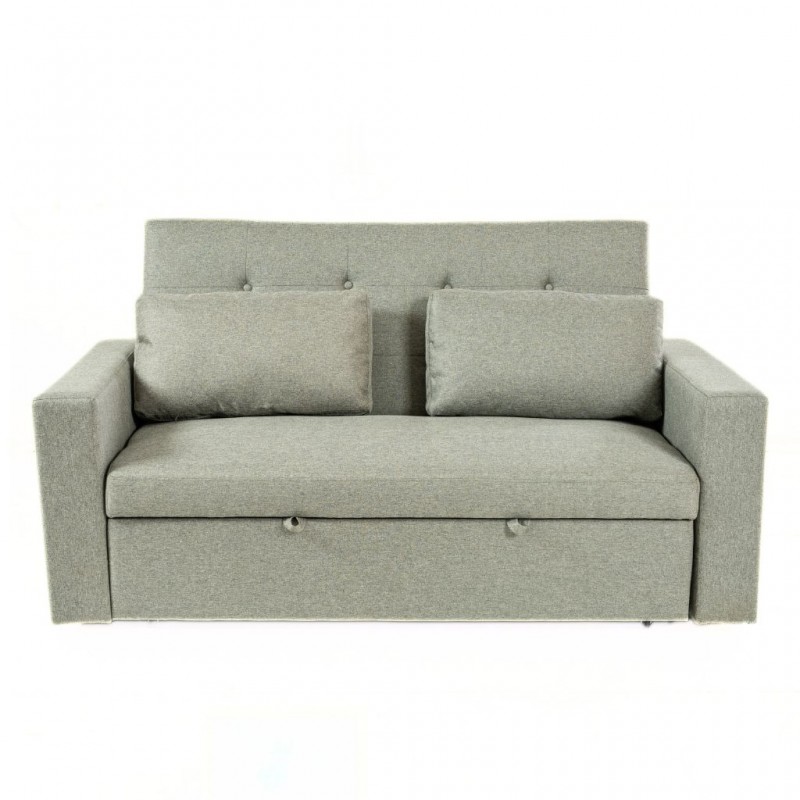 Pau Sofa Bed Grey Fabric Color Como 12 Polyester