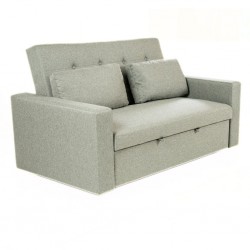 Pau Sofa Bed Grey Fabric Color Como 12 Polyester