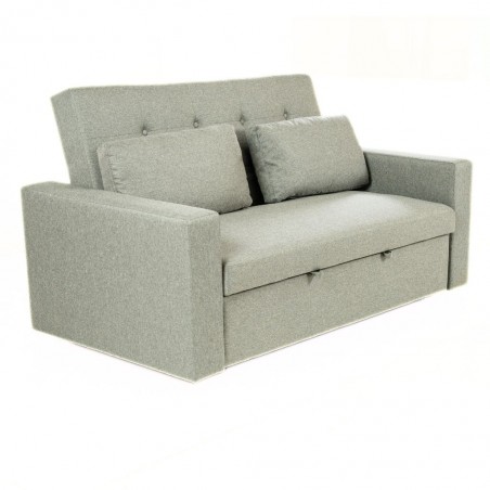 Pau Sofa Bed Grey Fabric Color Como 12 Polyester