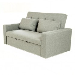 Pau Sofa Bed Grey Fabric Color Como 12 Polyester