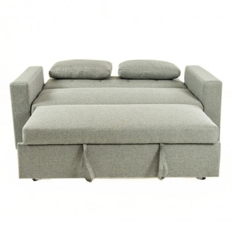 Pau Sofa Bed Grey Fabric Color Como 12 Polyester