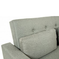 Pau Sofa Bed Grey Fabric Color Como 12 Polyester