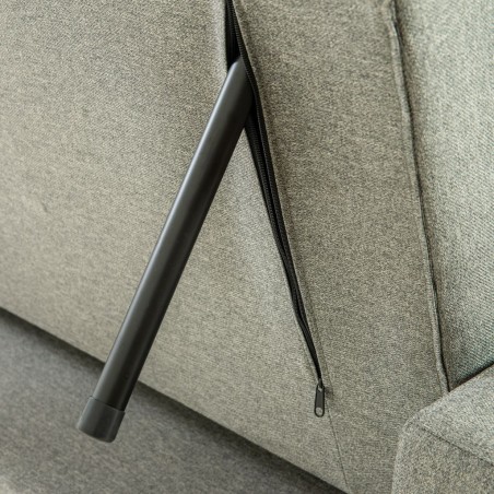 Pau Sofa Bed Grey Fabric Color Como 12 Polyester