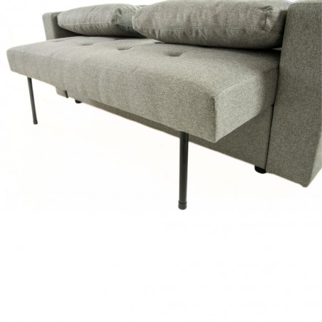 Pau Sofa Bed Grey Fabric Color Como 12 Polyester