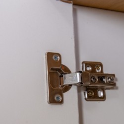 Capella Wardrobe 3 Drs With Shoe Rack & Side Door White & Light Oak