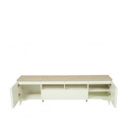 Betrix Low TV Cabinet Sandstone & White