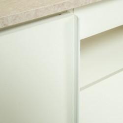 Betrix Low TV Cabinet Sandstone & White