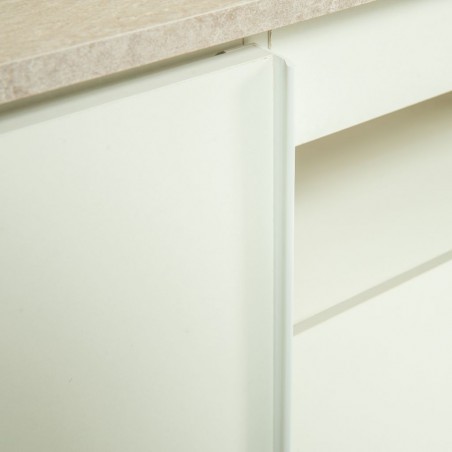 Betrix Low TV Cabinet Sandstone & White