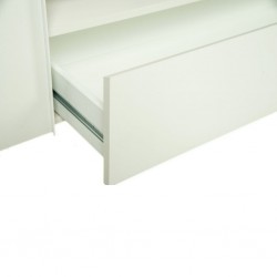 Betrix Low TV Cabinet Sandstone & White