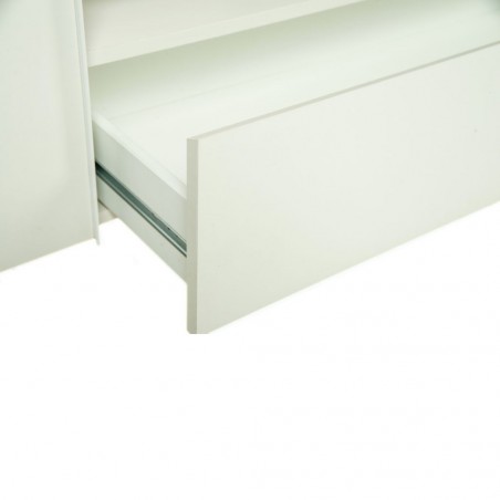 Betrix Low TV Cabinet Sandstone & White