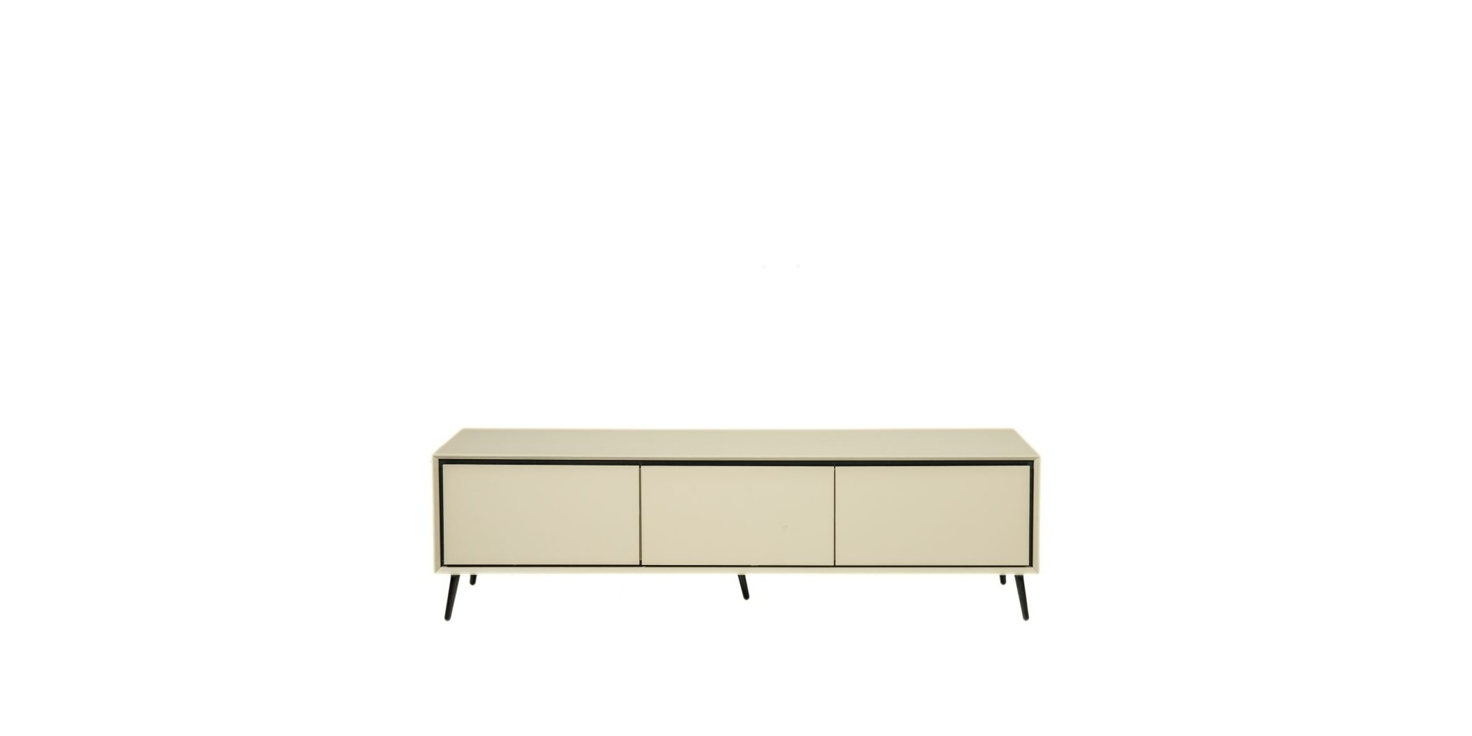 Arona Low TV Cabinet Sand & Black