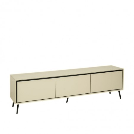 Arona Low TV Cabinet Sand & Black