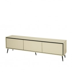 Arona Low TV Cabinet Sand & Black