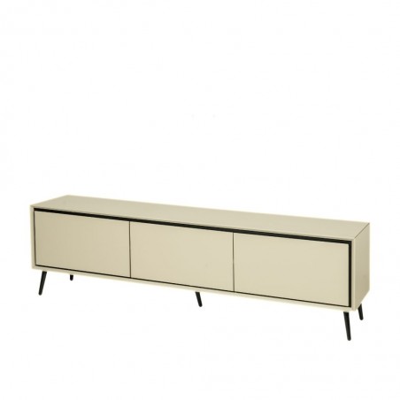 Arona Low TV Cabinet Sand & Black