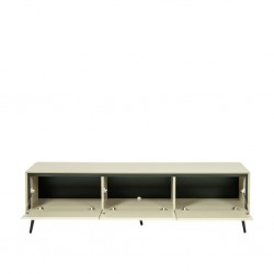 Arona Low TV Cabinet Sand & Black
