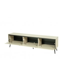 Arona Low TV Cabinet Sand & Black