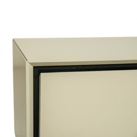 Arona Low TV Cabinet Sand & Black