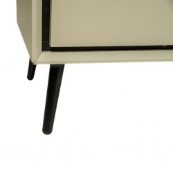 Arona Low TV Cabinet Sand & Black