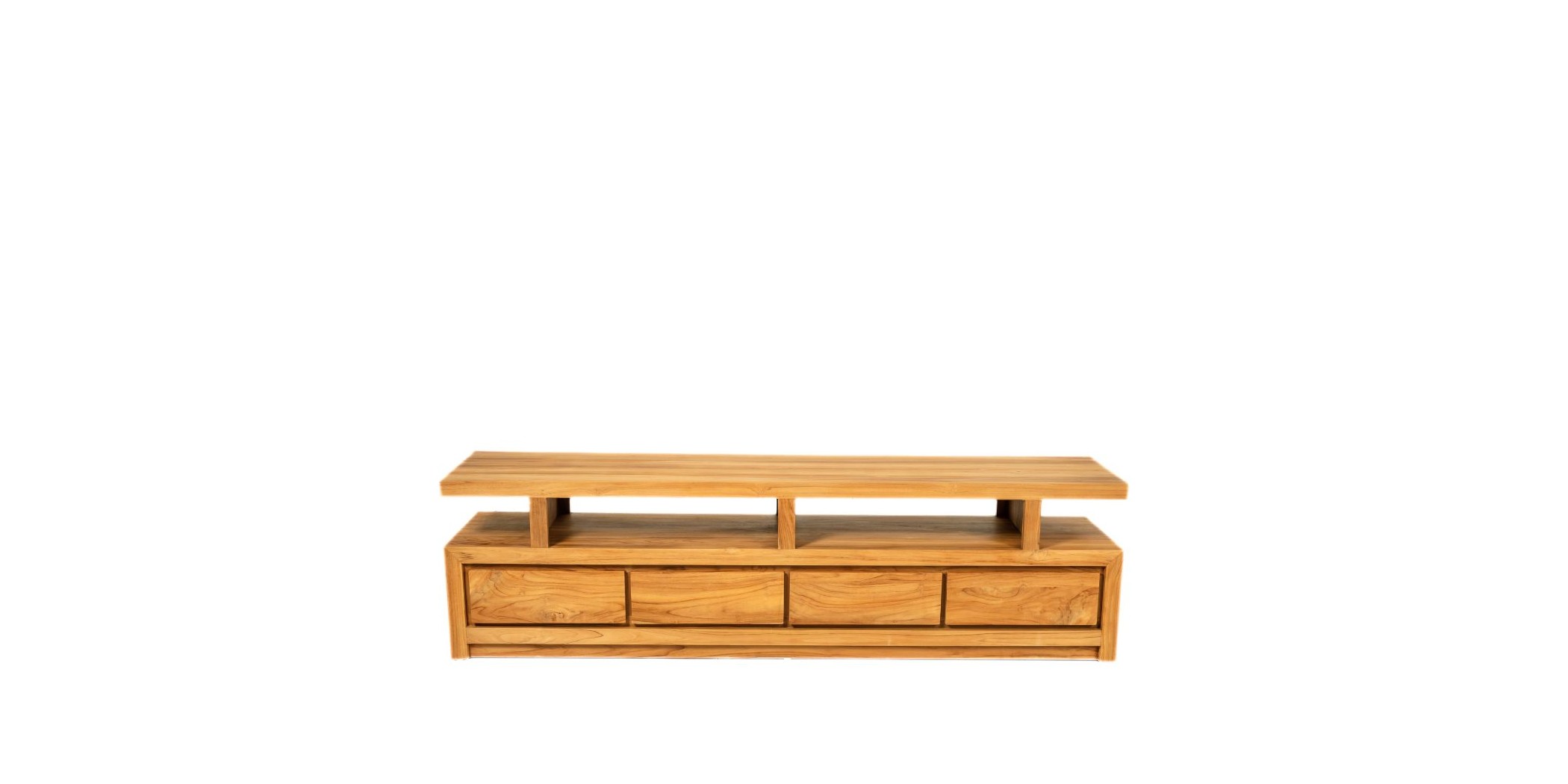 Dauphin Low TV Stand Natural Teak