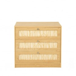Luma Chest Of 3 Drawers In Melamine MDF