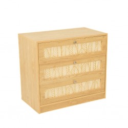 Luma Chest Of 3 Drawers In Melamine MDF