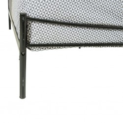 Imelda Bed 150x190 cm Black Metal