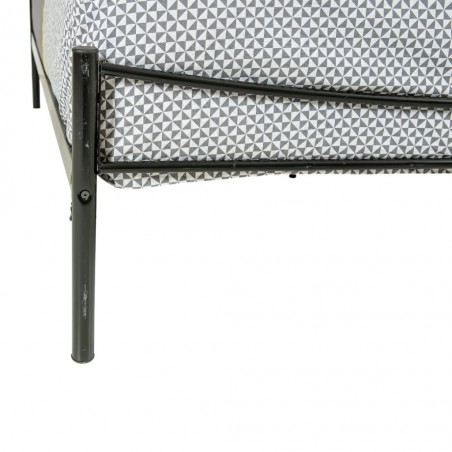 Imelda Bed 150x190 cm Black Metal