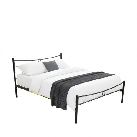 Imelda Bed 150x190 cm Black Metal