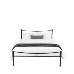 Imelda Bed 150x190 cm Black Metal
