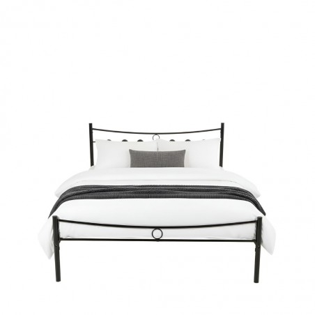Imelda Bed 150x190 cm Black Metal