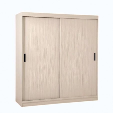 Curtis Wardrobe 2 Doors Sliding Maple Grey In MDF