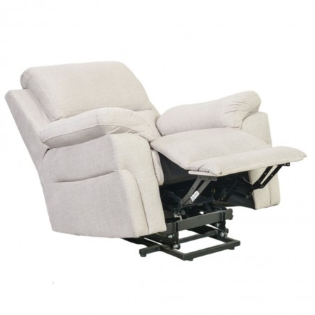 Horizon Recliner Chair Tilt & Lift Fab Linen Beige