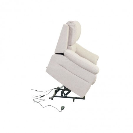 Horizon Recliner Chair Tilt & Lift Fab Linen Beige