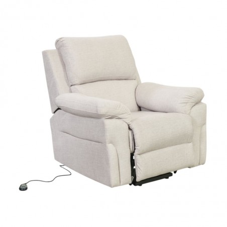 Horizon Recliner Chair Tilt & Lift Fab Linen Beige