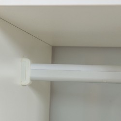 Curtis Wardrobe 2 Doors Sliding Maple Grey In MDF