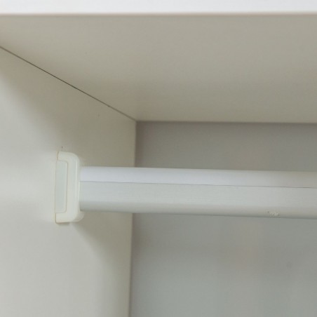 Curtis Wardrobe 2 Doors Sliding Maple Grey In MDF