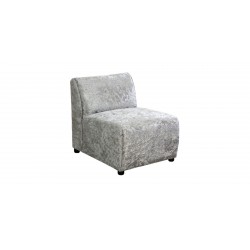 Brava 3+2+ Armless Chair Fabric Silver