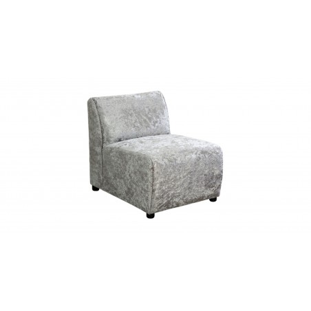 Brava Sofa 3+2+Armless Chair Silver Fabric