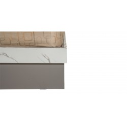 Venicia Bed 160x200 cm Upholstered With Lamps In MDF/Plywood