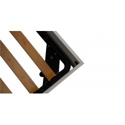 Venicia Bed 160x200 cm Upholstered With Lamps In MDF/Plywood