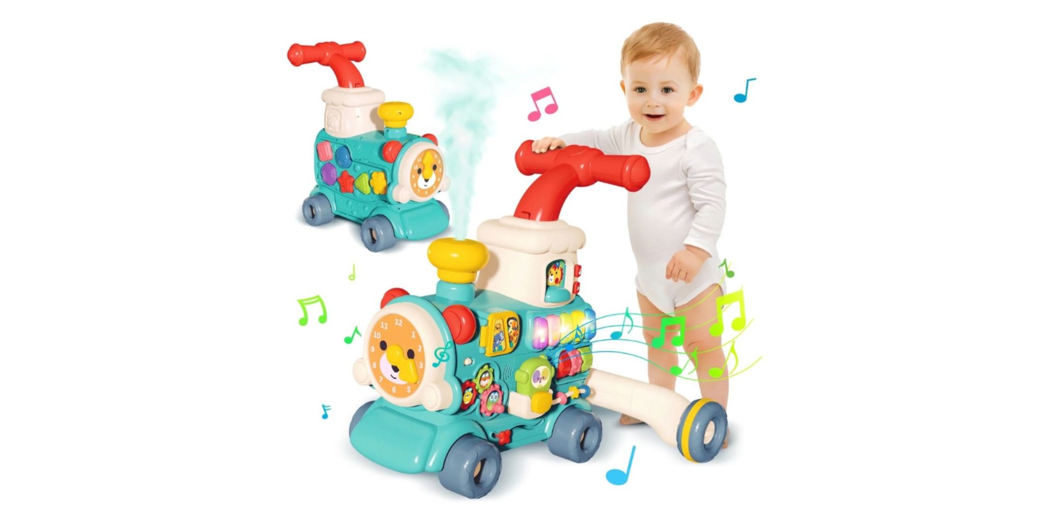 Masen Multifunctional 3 In 1 Baby Walker Train 6062