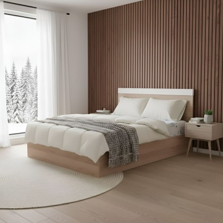 Ruby Bed 180x200 cm MDF Red Oak