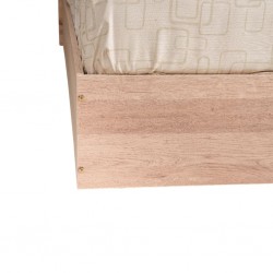 Sapphire Bed 160x200 cm With Shelves MDF Red Oak