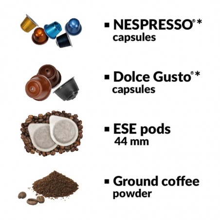 Ocean OCMCM1410TCR 1L Red Multi-Capsules Coffee Maker 2YW