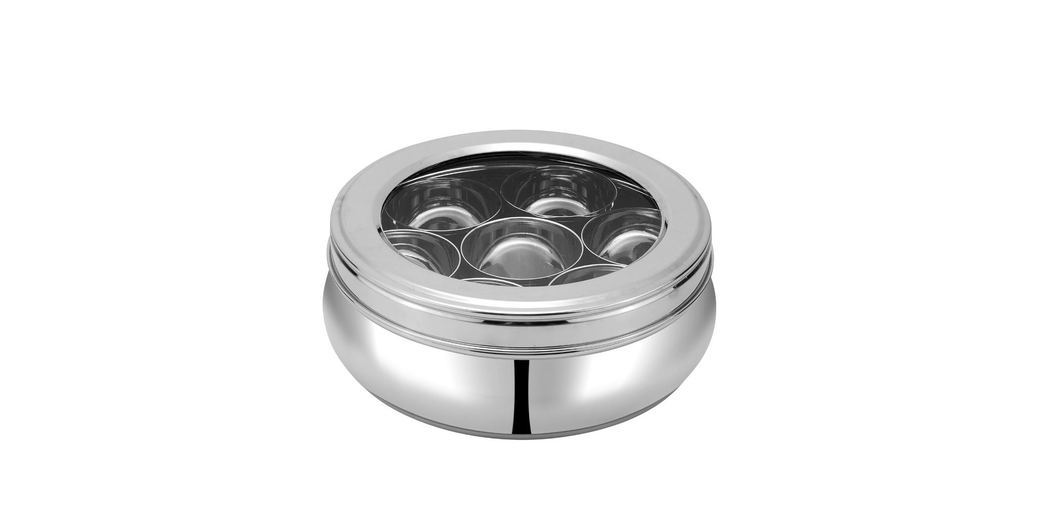 Kraft MDBSL 2.85L Belly Shape Large Masala Dabba