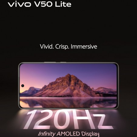 Vivo V50 Lite 5G Phantom Black 8GB+8GB Extended RAM/ 256GB ROM