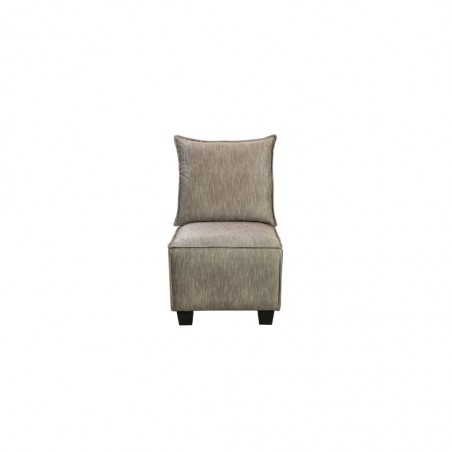 Hunter Corner W/Storage Ottoman Fabric Brown