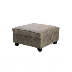 Hunter Corner W/Storage Ottoman Fabric Brown