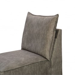 Hunter Corner W/Storage Ottoman Fabric Brown