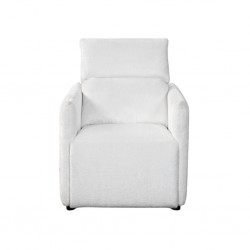 Laura Sofa 1 Seater in White Fab